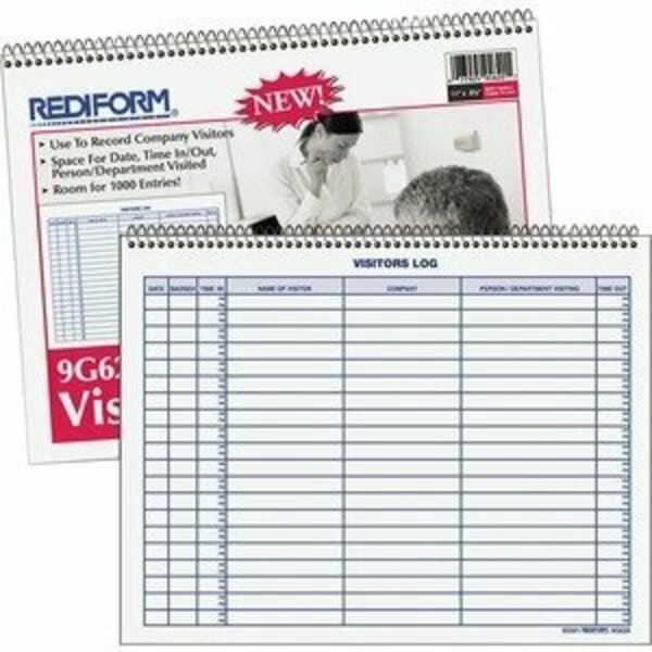 Rediform BOOK, VISITORS LOG RED9G620